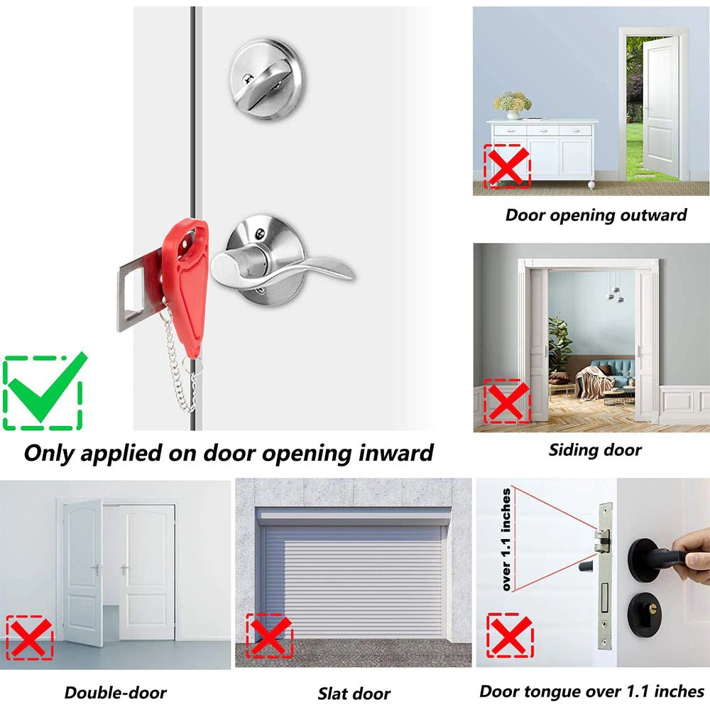 Anti-theft Portable Door Lock - TrenLit