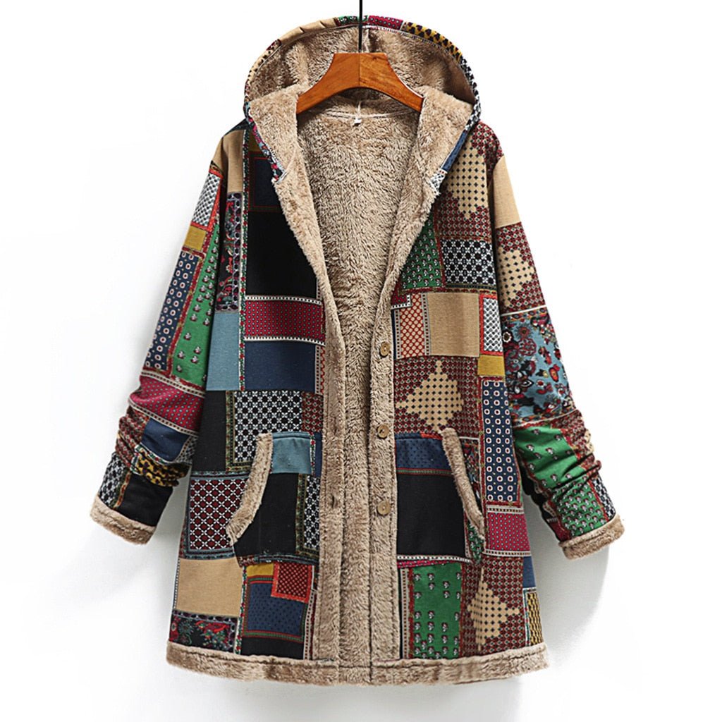 Boho Chic Patchwork Hooded Jacket® - Latest Collection - 50% OFF - TrenLit