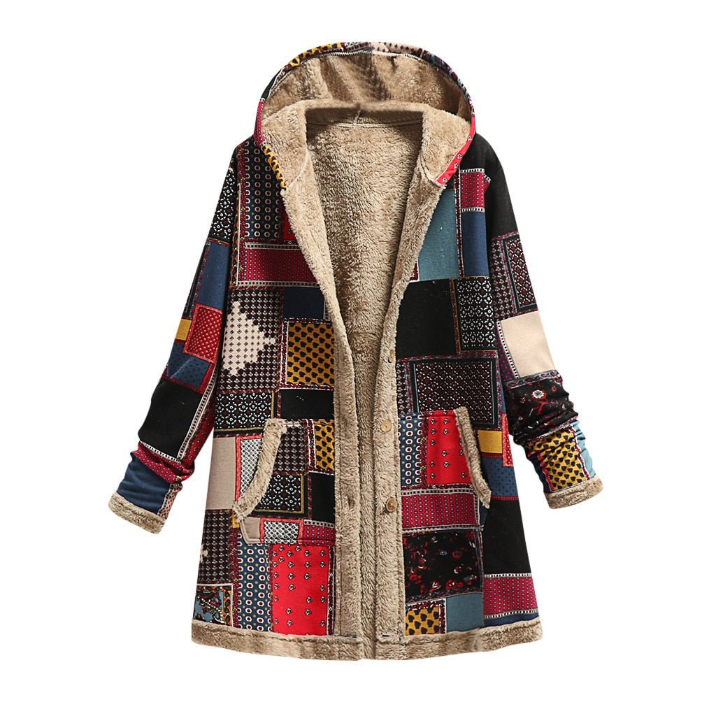 Boho Chic Patchwork Hooded Jacket® - Latest Collection - 50% OFF - TrenLit