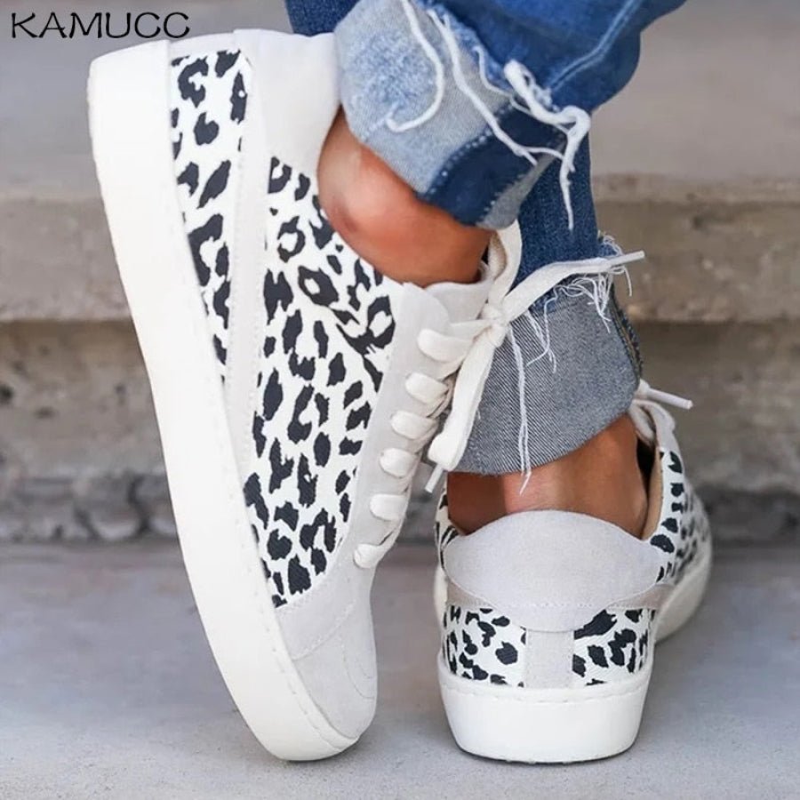 Casual Elite Leopard Sneakers - Women's Fashion - TrenLit