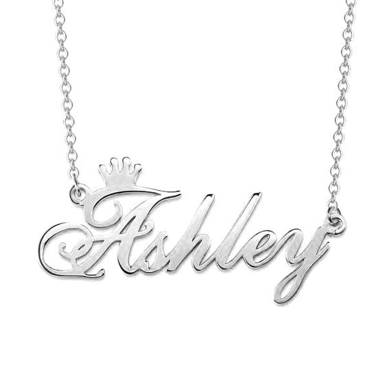 Crown Name Necklace - TrenLit