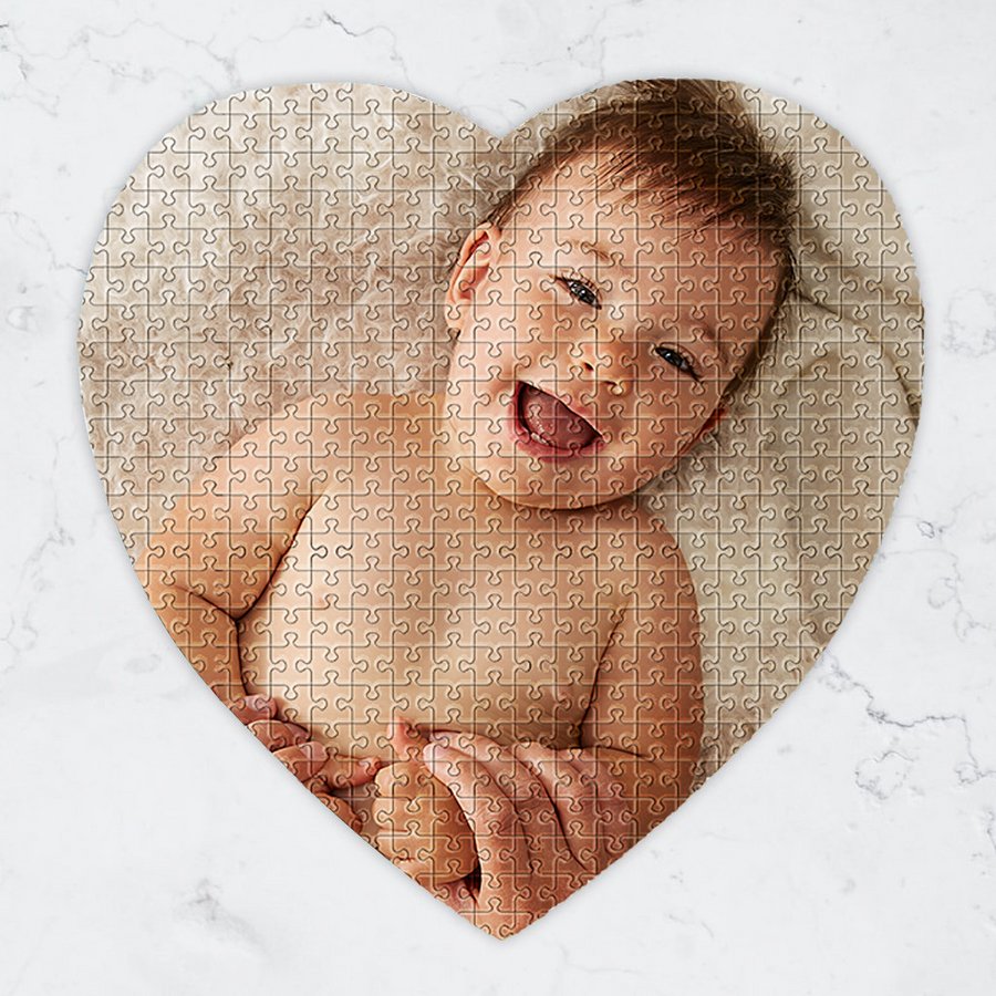 Custom Heart-shaped Photo Puzzle - TrenLit