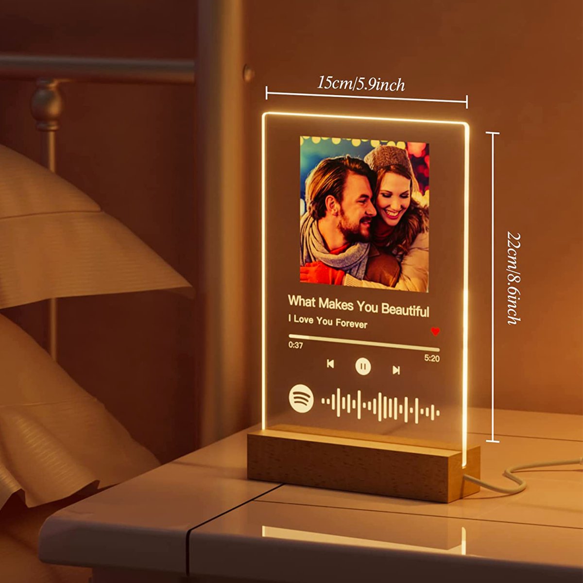 Custom Music Plaque Night Light - TrenLit