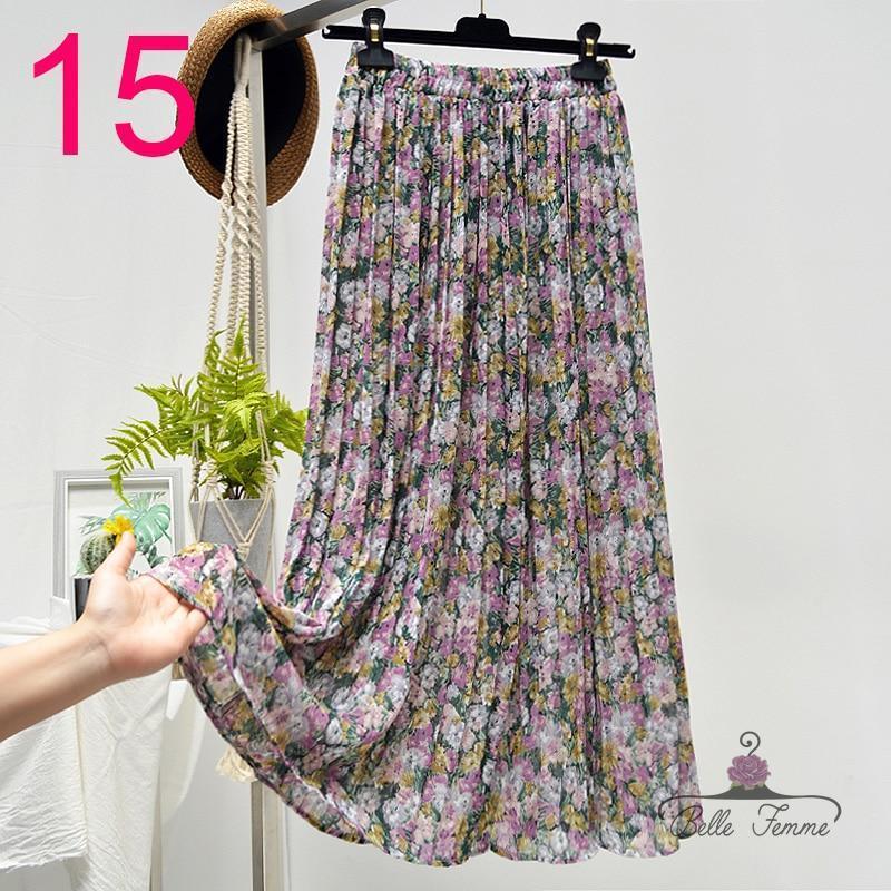 Elegant Floral Cascade Skirt - Women's Fashion - 50% OFF - TrenLit