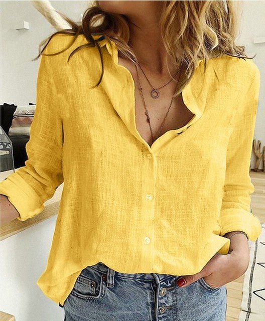 Elegant Luxury Long Sleeve Blouse - TrenLit