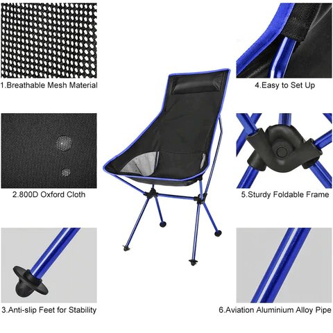 Foldable Camping Chair - TrenLit