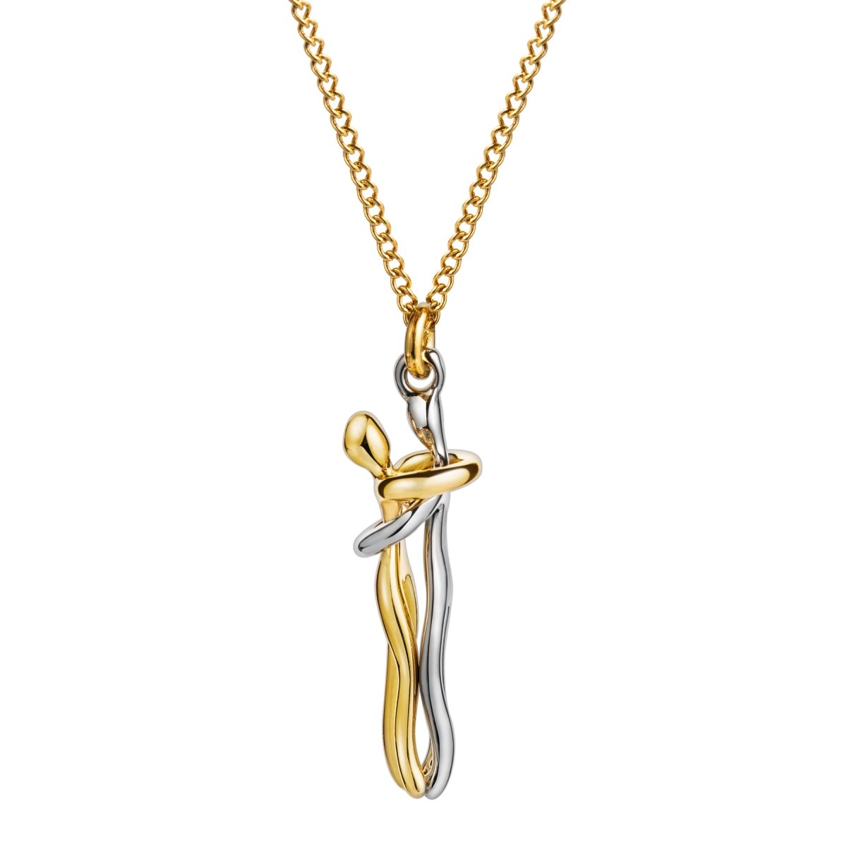 Gold Hug Necklace - TrenLit