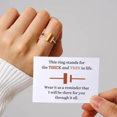 Gold Thick & Thin Ring - TrenLit