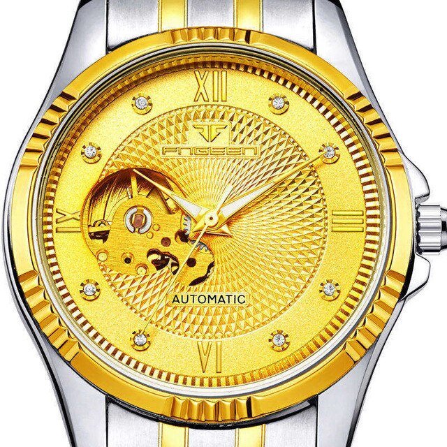 Golden Automatic Men's Watch - TrenLit