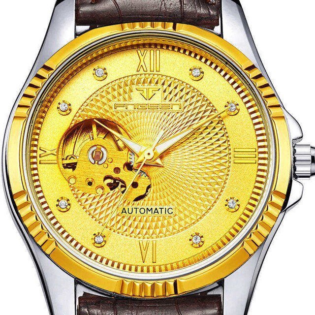 Golden Automatic Men's Watch - TrenLit