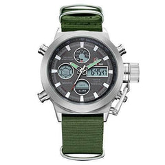 GoldenHour® Men's Watch - Army Strap - TrenLit