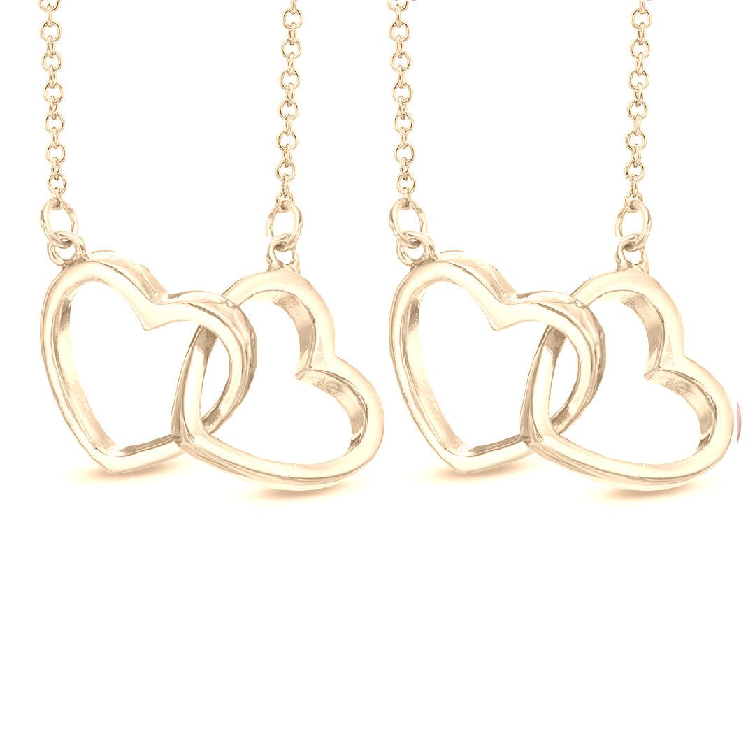 Hearts Connect Necklace™ in Gold - TrenLit