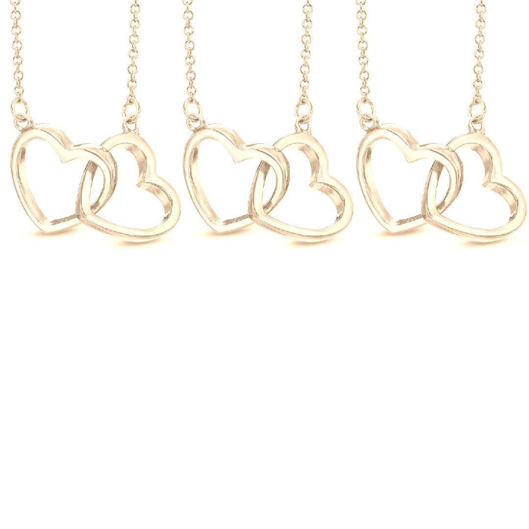 Hearts Connect Necklace™ in Gold - TrenLit