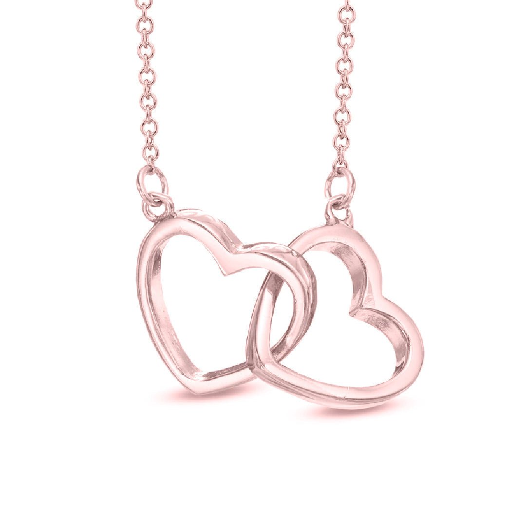 Hearts Connect Necklace™ in Rose Gold - TrenLit