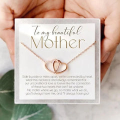 Hearts Connect Necklace™ in Rose Gold - TrenLit