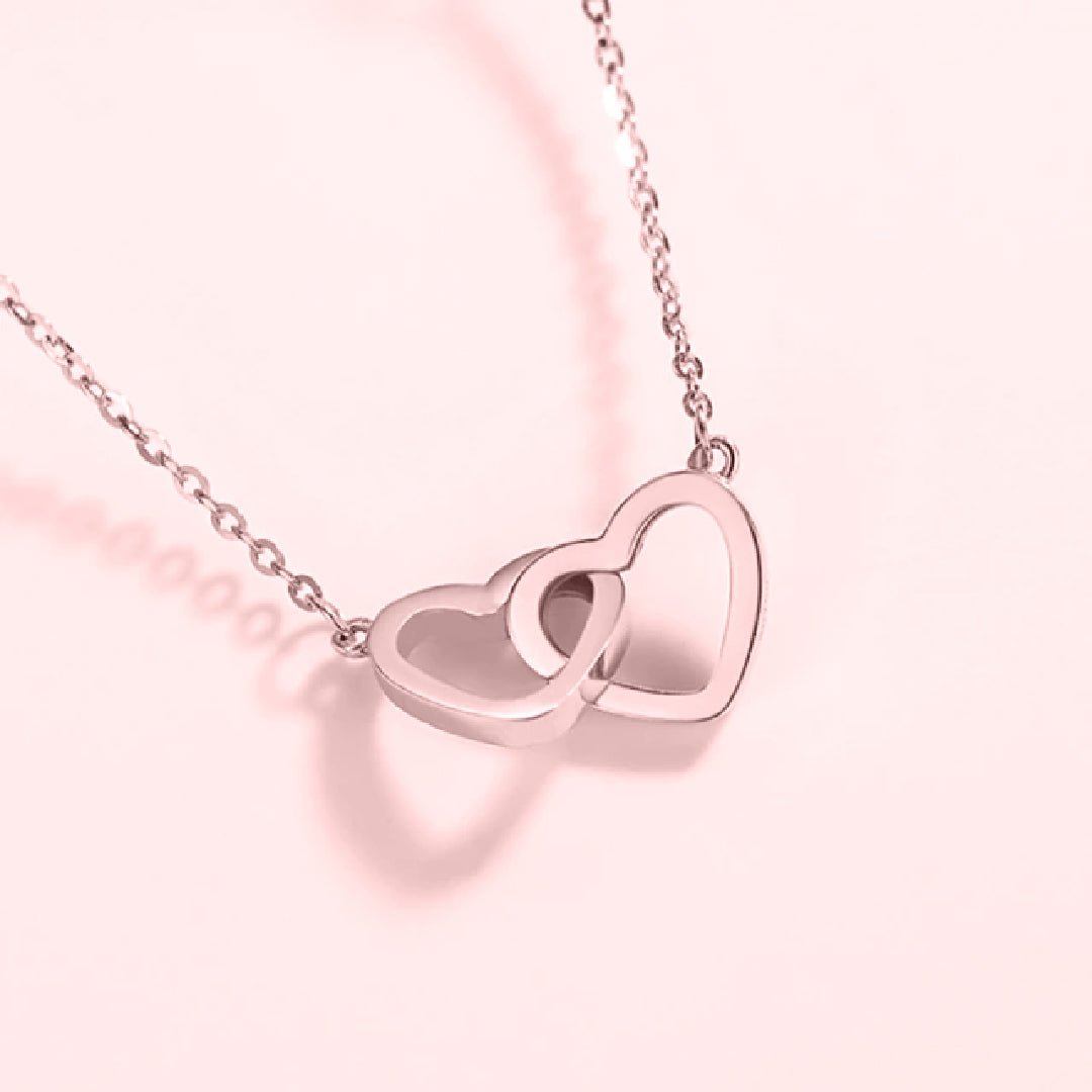 Hearts Connect Necklace™ in Rose Gold - TrenLit