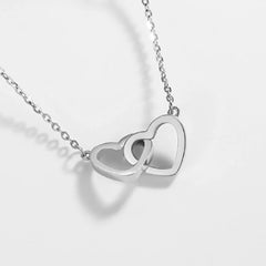 Hearts Connect Necklace™ in Silver - TrenLit