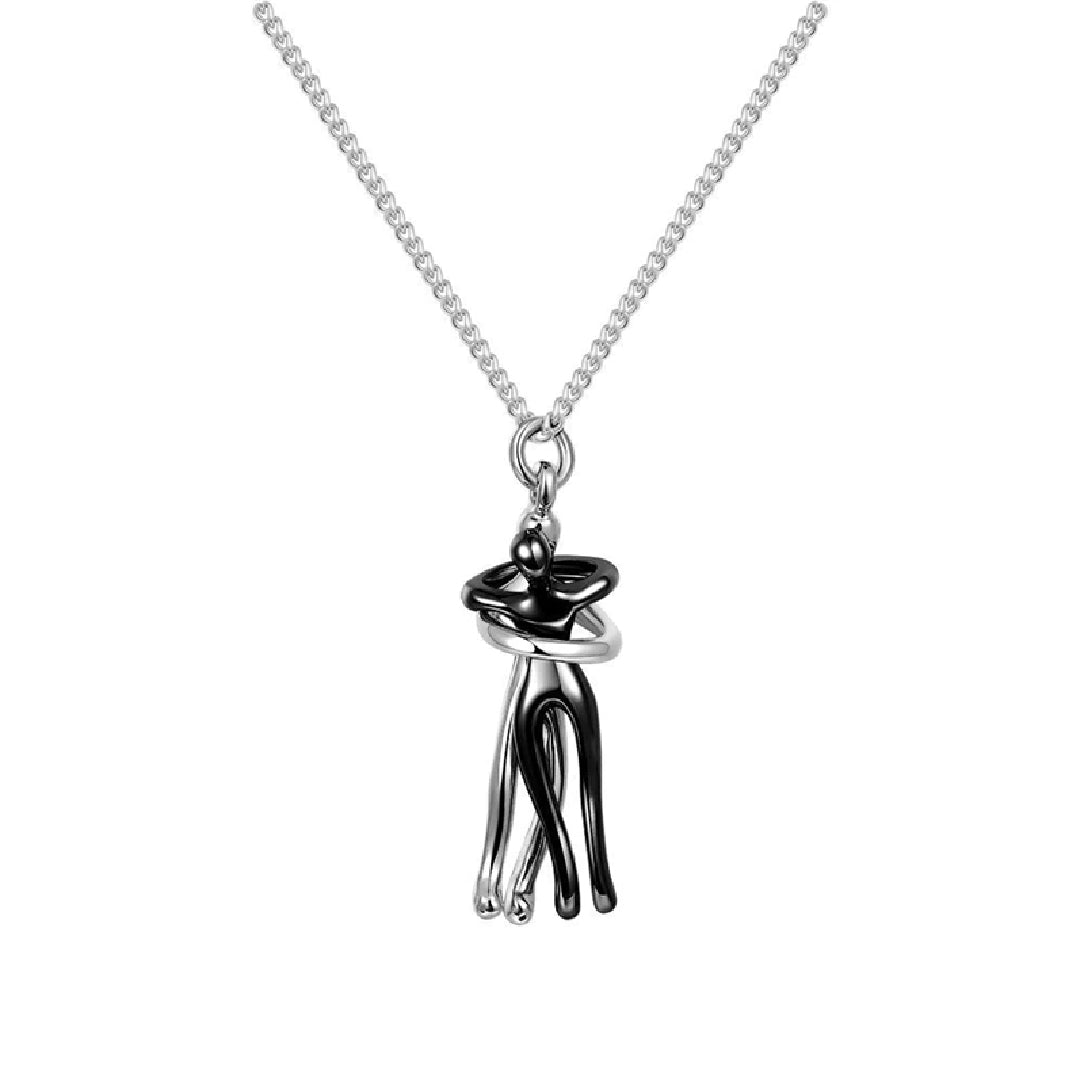 Hug Necklace™ in Black - TrenLit