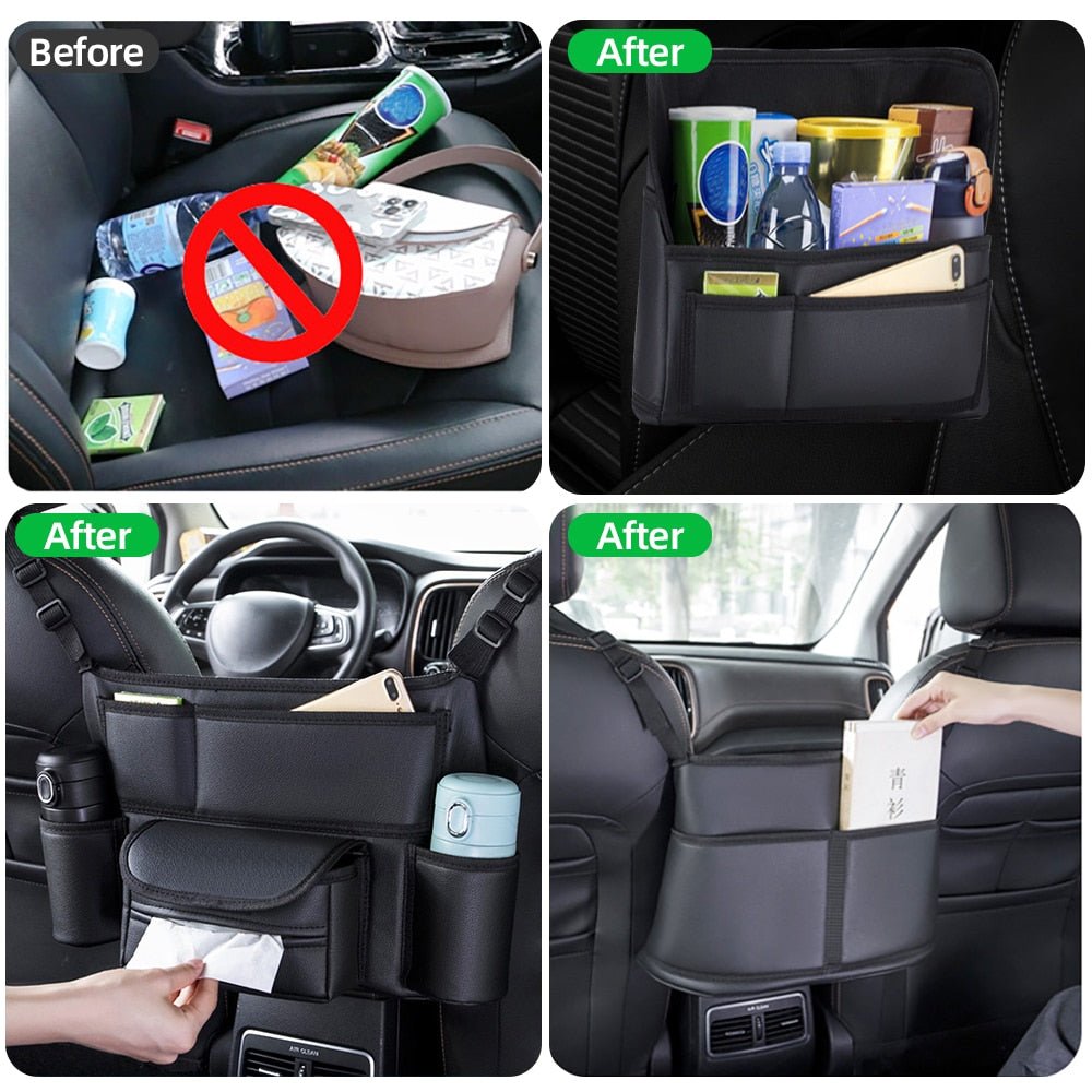 Leather Car Organizers and Storage Bag - TrenLit