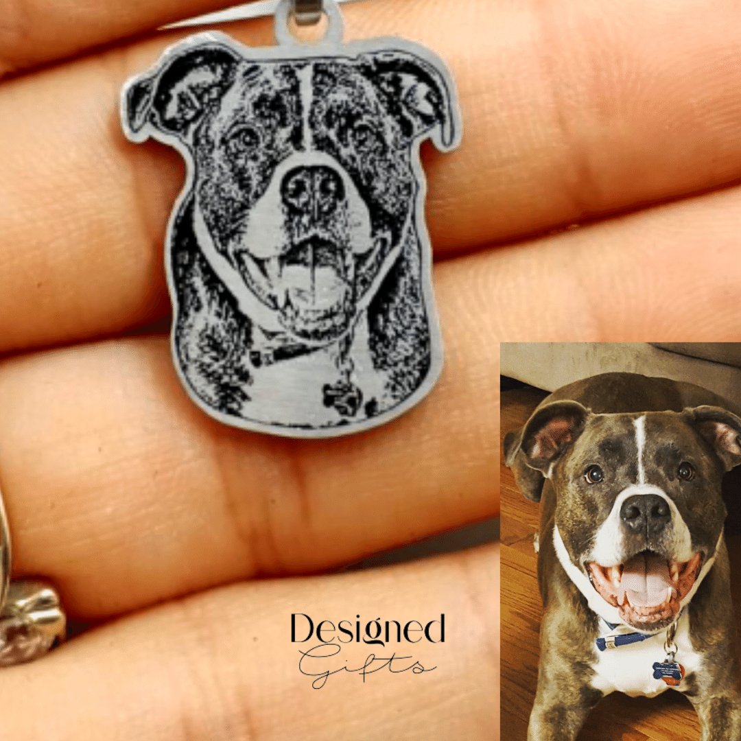 Lifelike Custom Engraved Pet Photo Keychain - TrenLit