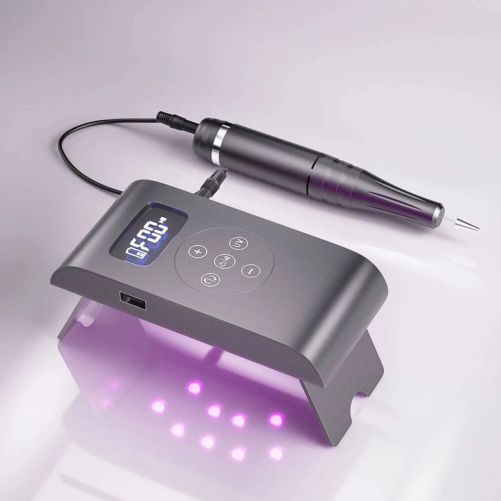 LuxeNail Pro™: The Premier 3-in-1 Electric Nail Drill & UV/LED Curing System - TrenLit