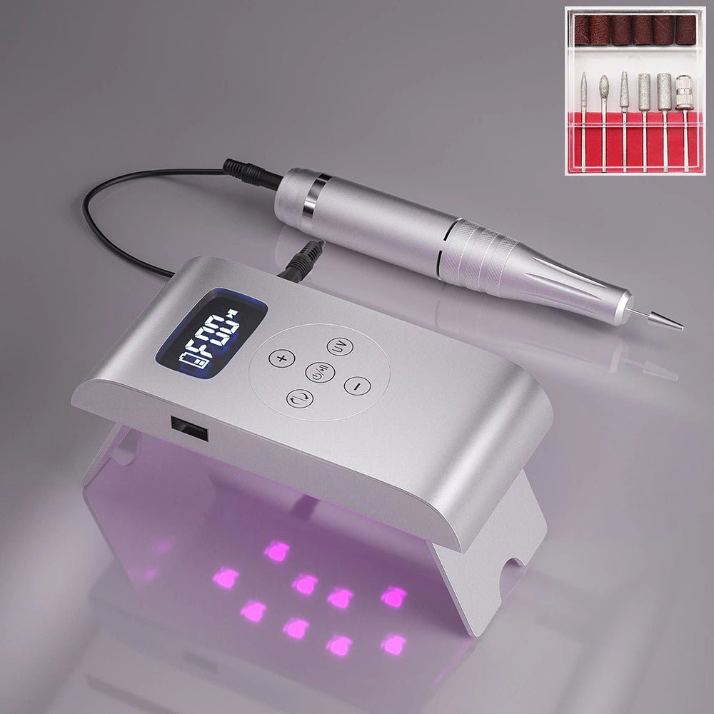 LuxeNail Pro™: The Premier 3-in-1 Electric Nail Drill & UV/LED Curing System - TrenLit