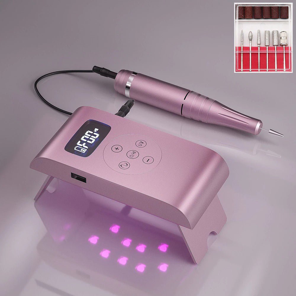 LuxeNail Pro™: The Premier 3-in-1 Electric Nail Drill & UV/LED Curing System - TrenLit