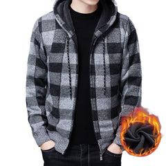 LuxeTherm Plaid Hooded Jacket - TrenLit