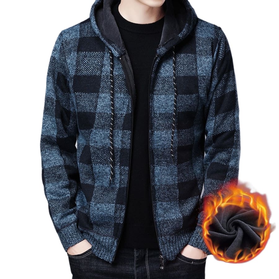 LuxeTherm Plaid Hooded Jacket - TrenLit