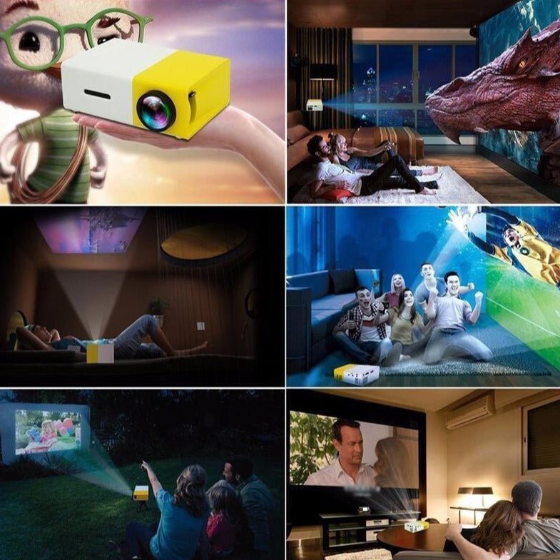 MiniCinema HD LED Projector - Create Your Personal Movie Theater! - TrenLit