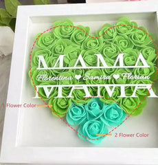 Mom Heart Shaped Flower Box - TrenLit