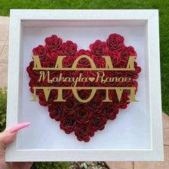 Mom Heart Shaped Flower Box - TrenLit