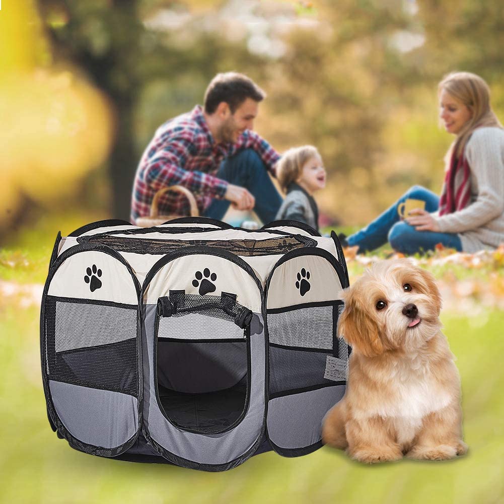 Portable Pet Dog Cat Puppy Playpen - TrenLit