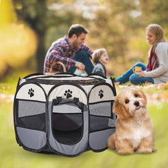 Portable Pet Dog Cat Puppy Playpen - TrenLit