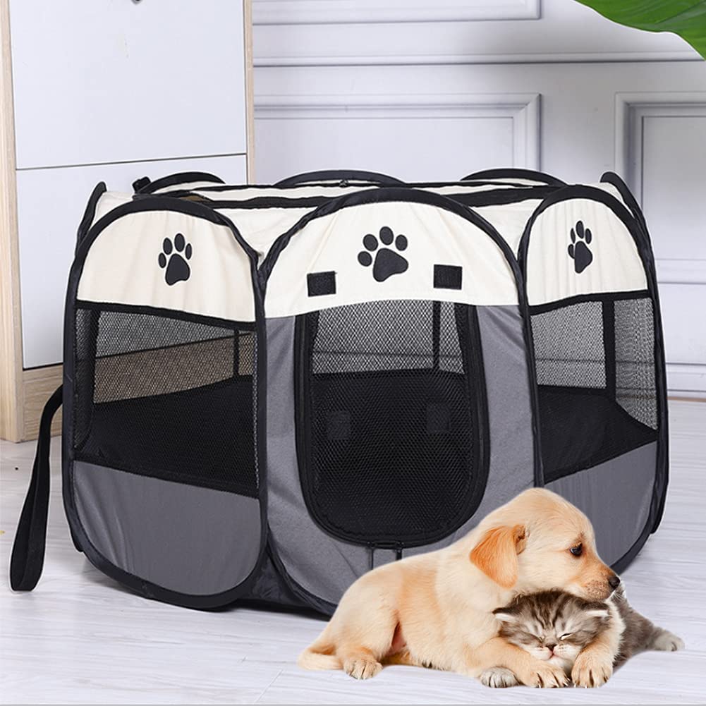 Portable Pet Dog Cat Puppy Playpen - TrenLit