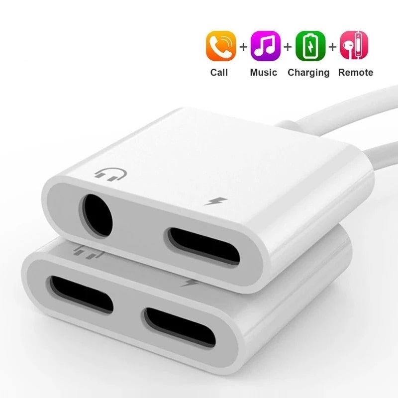 PowerSound | 2 in 1 Lightning Adapter for iPhone - TrenLit