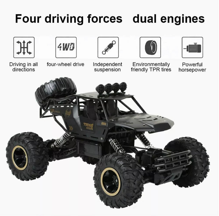 RC Unbreakable All-Terrain Monster Truck 4 Wheel Remote Control - TrenLit