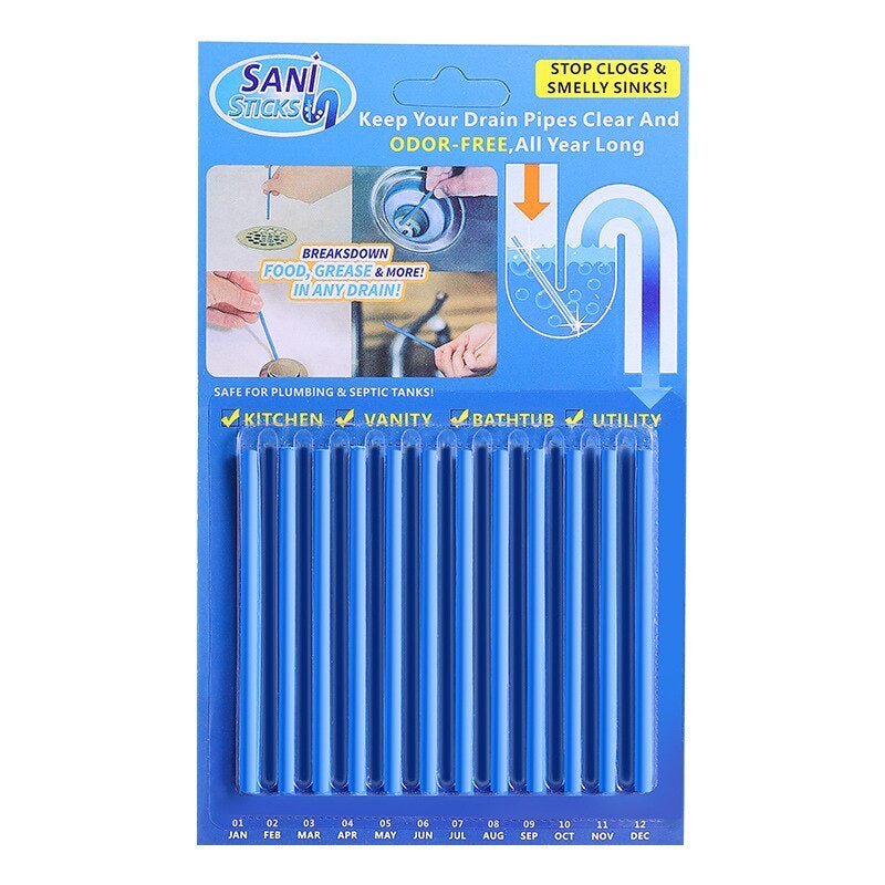 SaniSticks™ - Drain Unblocker & Odor Preventer. - TrenLit