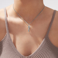 Silver Hug Necklace - TrenLit