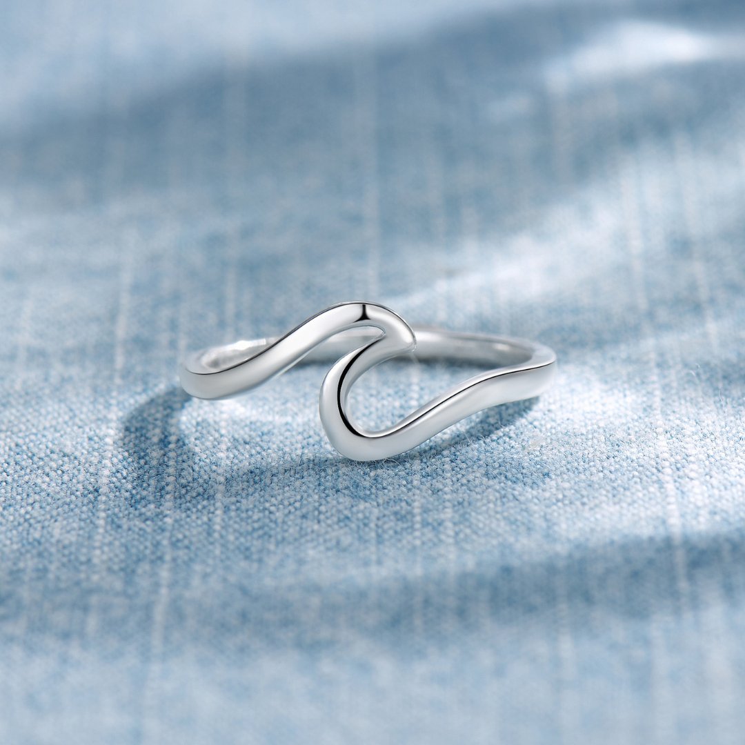 Silver Wave Ring - TrenLit