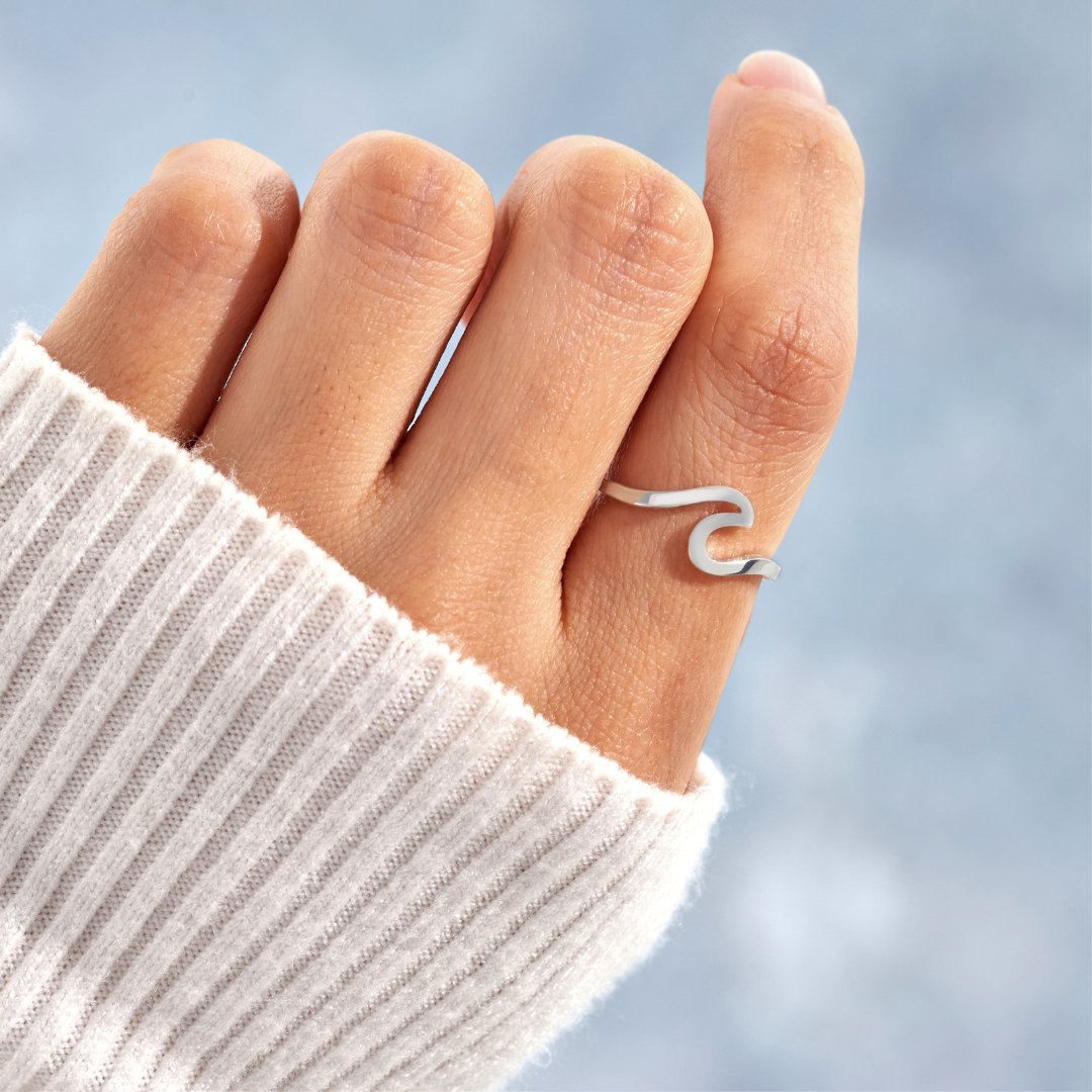 Silver Wave Ring - TrenLit