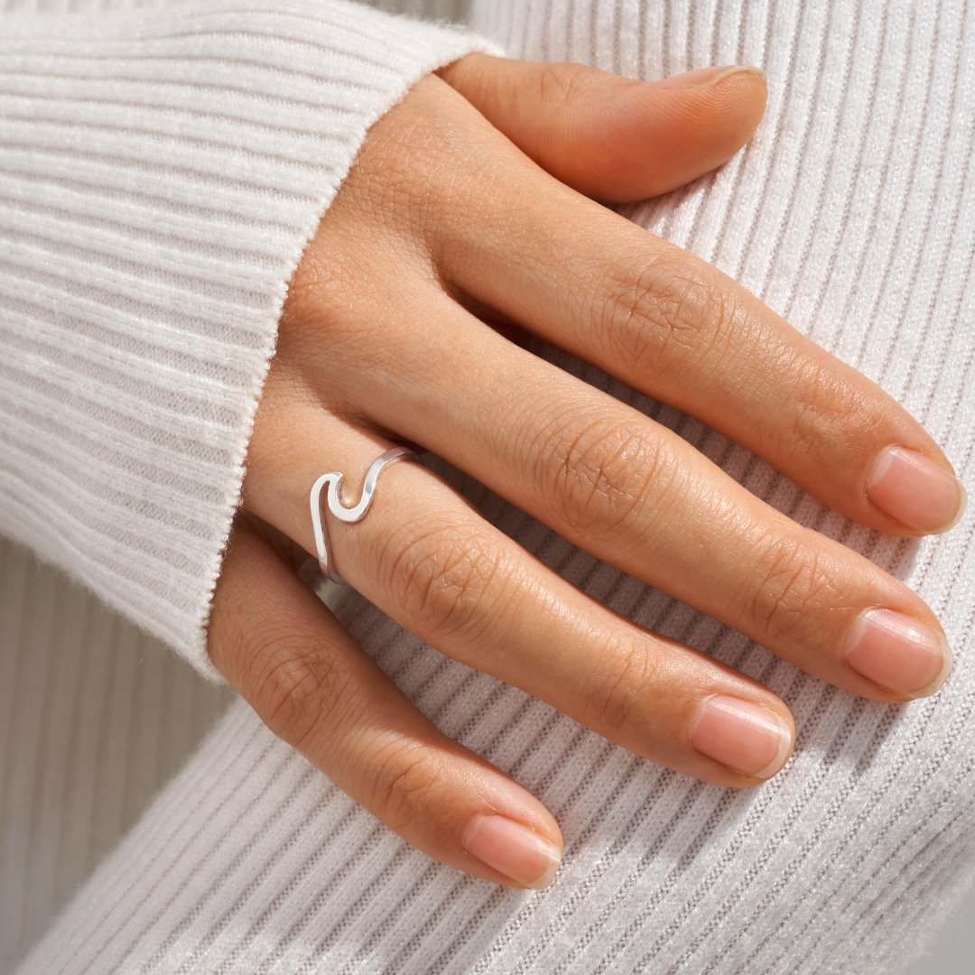 Silver Wave Ring - TrenLit