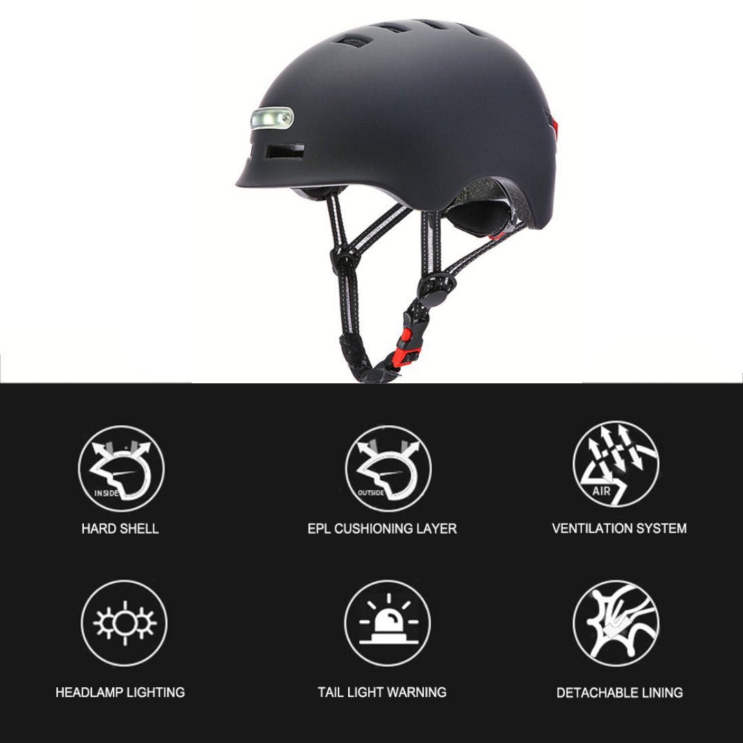 Smart Helmet - LED Light Helmet - TrenLit