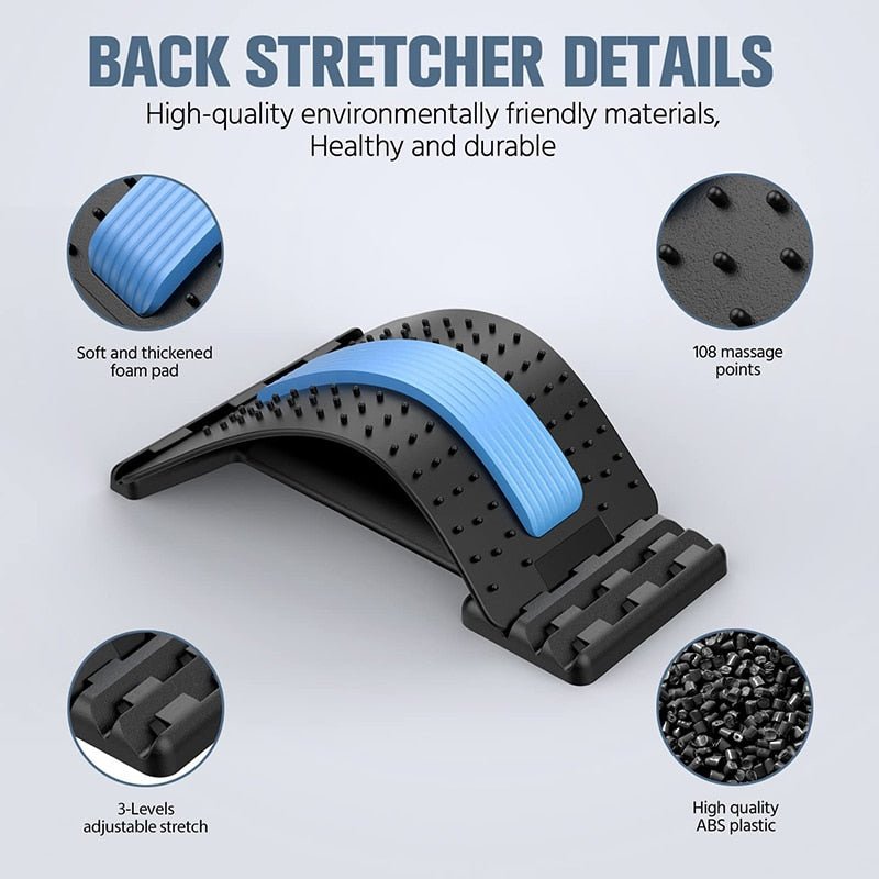 SpineAlign Pro™ Acupressure Back Stretcher & Waist Massager - TrenLit