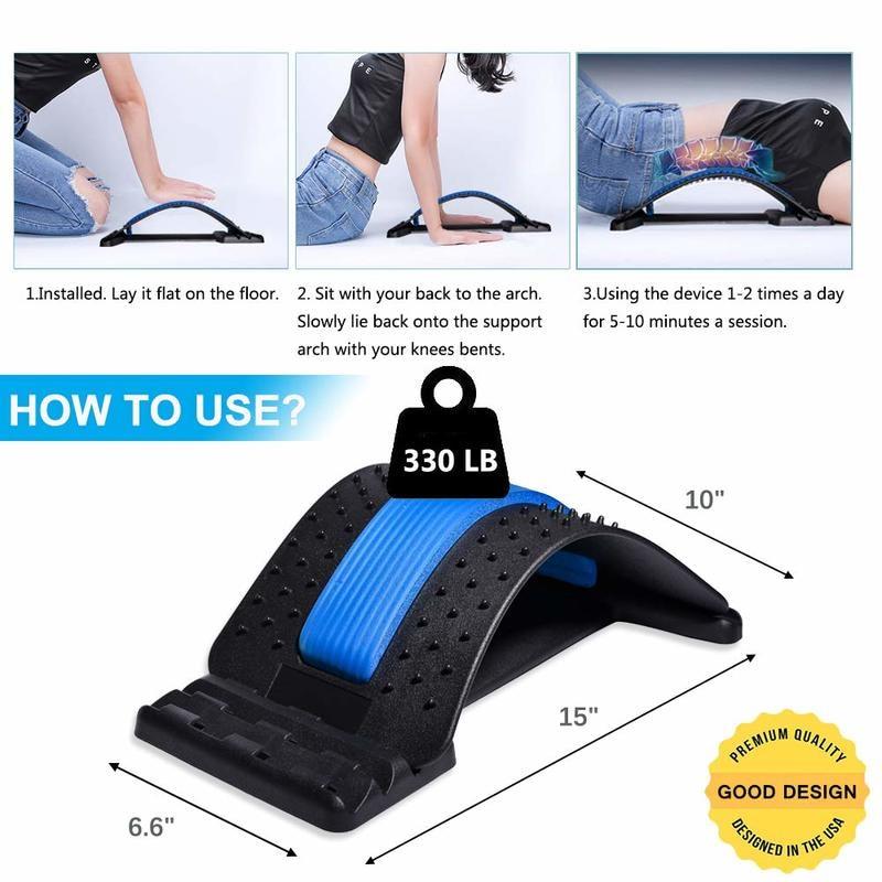 SpineAlign Pro™ Acupressure Back Stretcher & Waist Massager - TrenLit