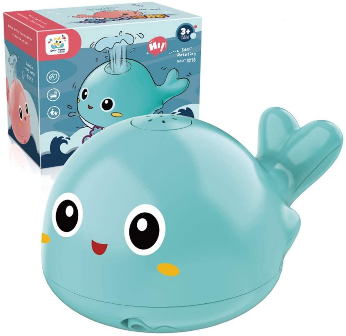 Sprinkler Whale Bath Toy - TrenLit