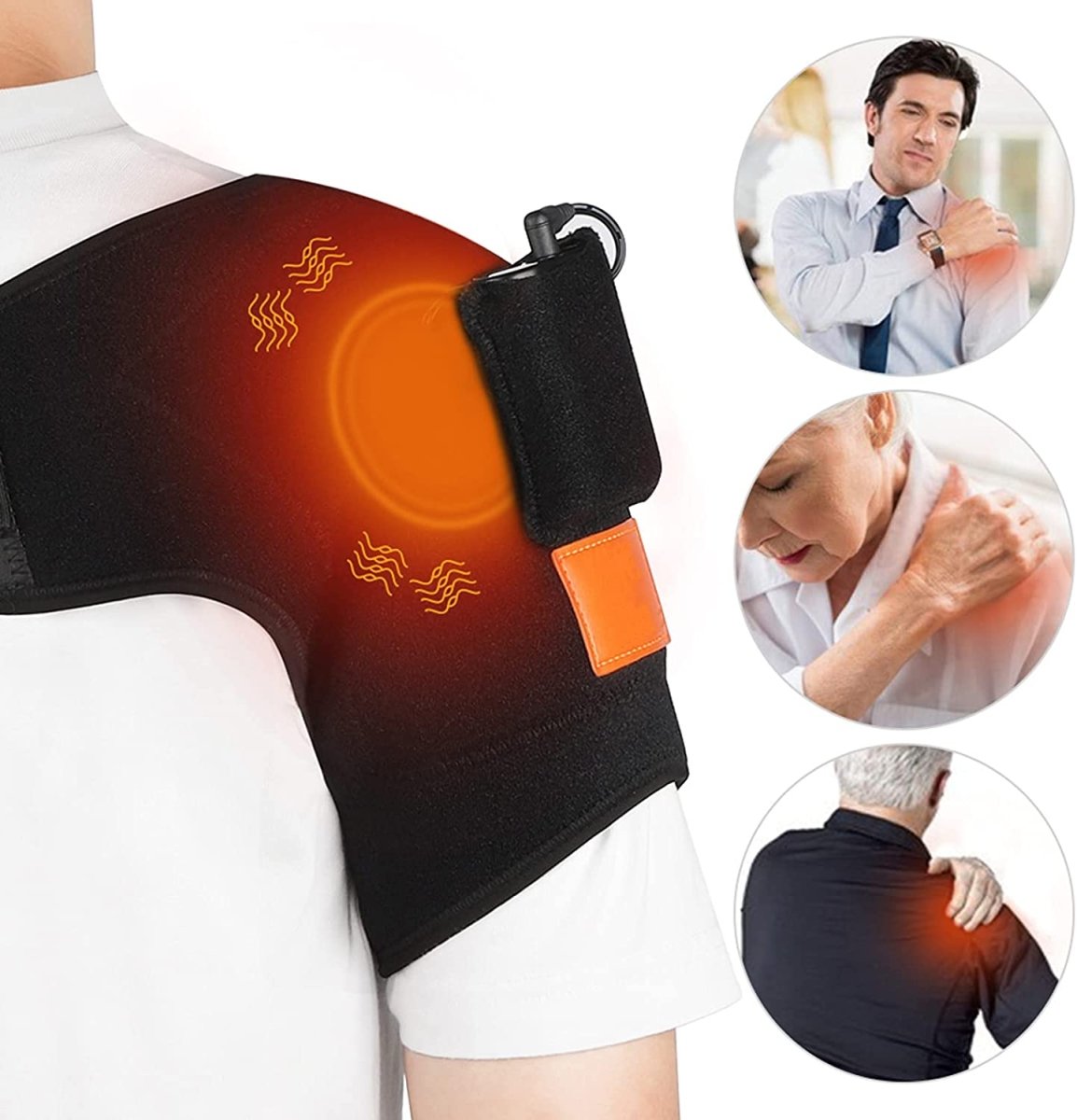 ThermaFlex™ 2-in-1 Shoulder Therapy - Heat & Massage Wrap - TrenLit