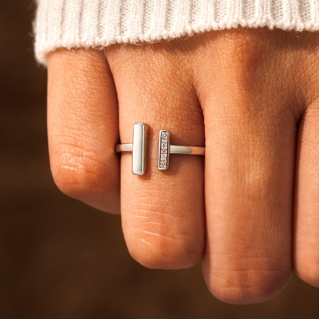 Thick & Thin Ring Silver - TrenLit