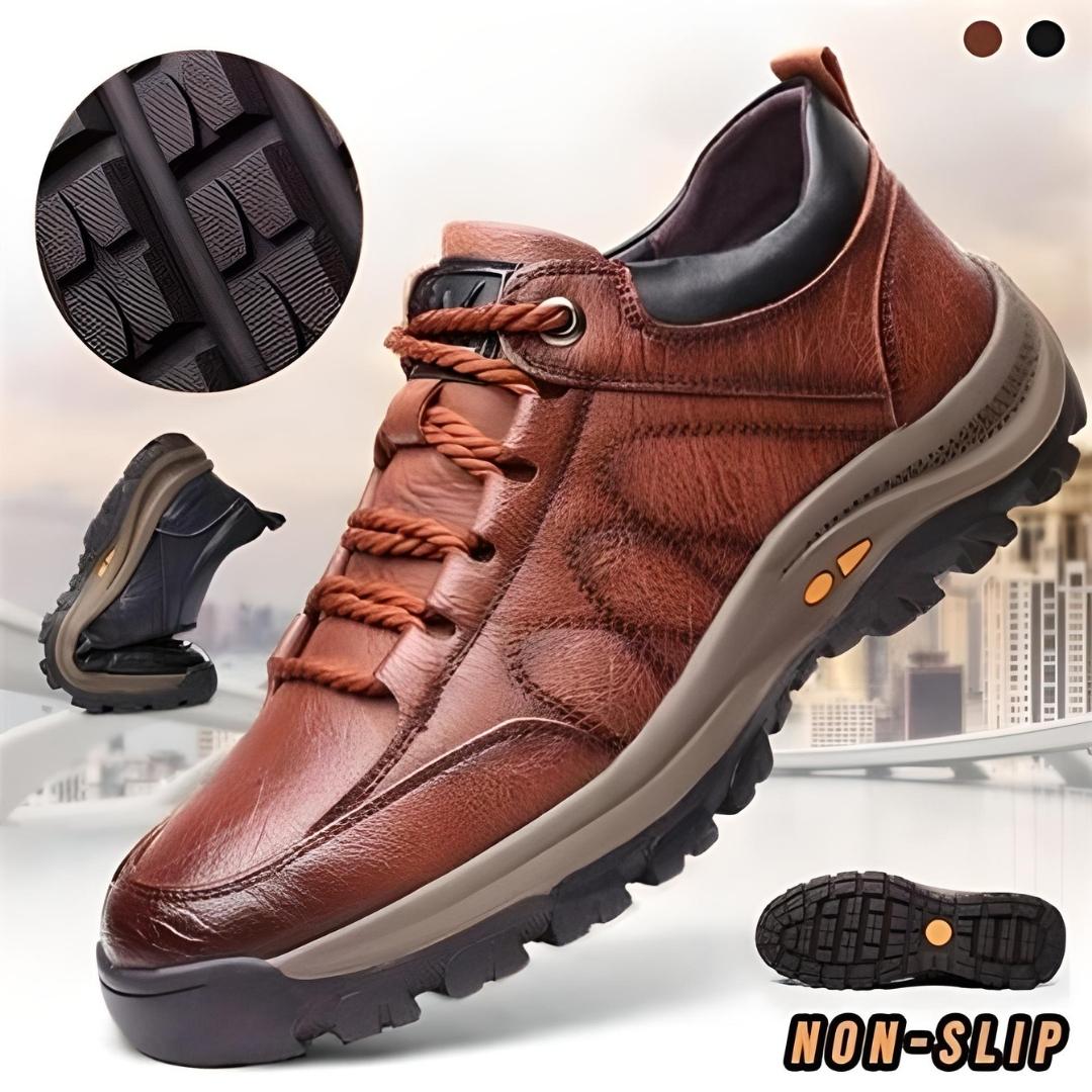 Timeless Slip-Resistant Men's Casual Leather Shoes - TrenLit