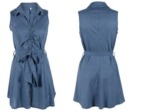 Urban Chic Denim Dress - Women's Fashion - TrenLit